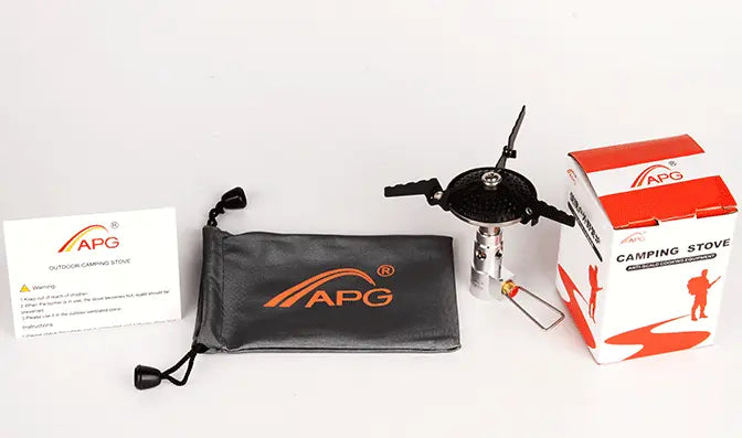APG 50g Mini Gas Stove Black - Hiking Backpack 