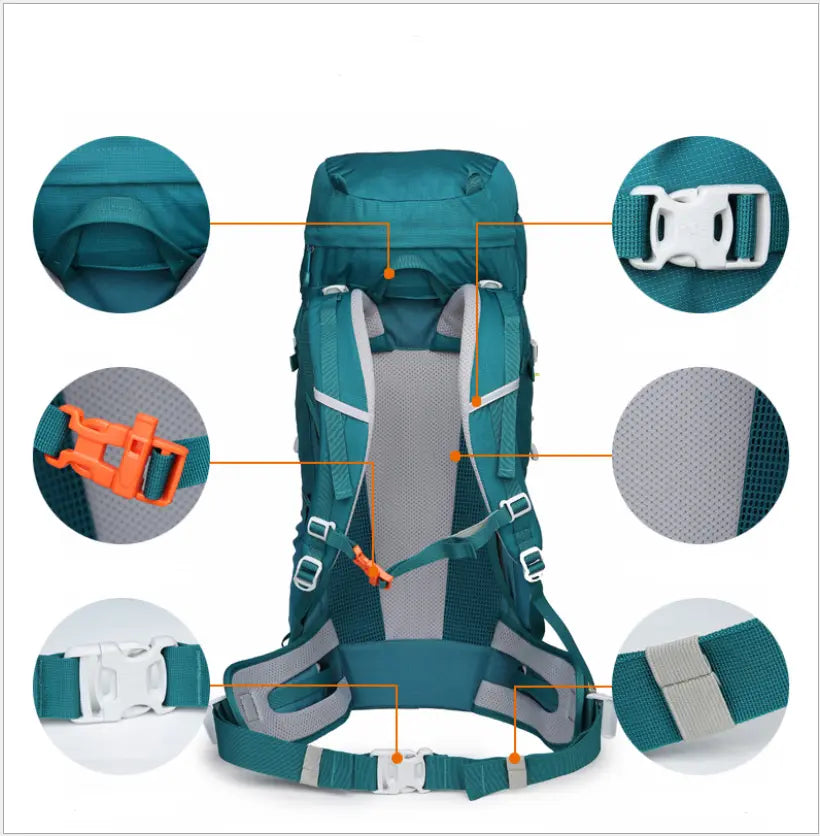 Advance 50L Hiking Backpack Green 1