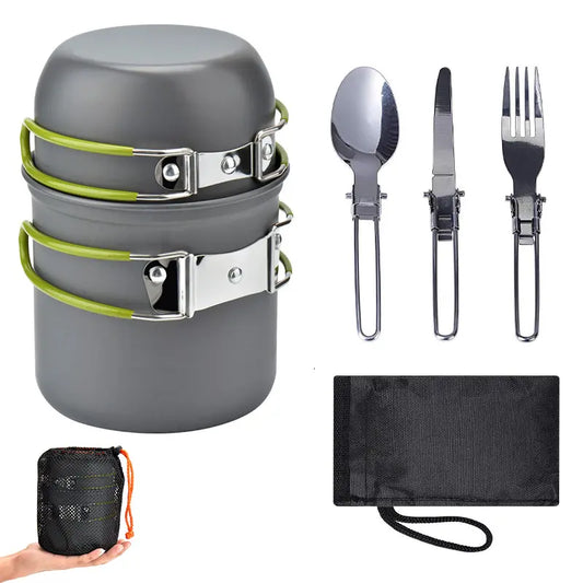 Adventure 1 person Outdoor Cookware Set - Hiking Backpack 
