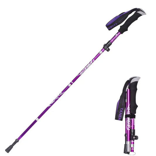 Adventure 95-130cm Walking Stick Purple - Hiking Backpack 