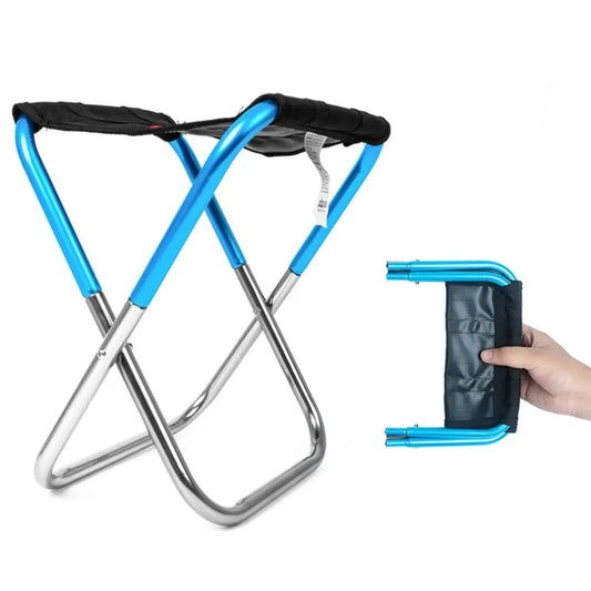 CLS 300g Mini Folding Chair Blue - Hiking Backpack 