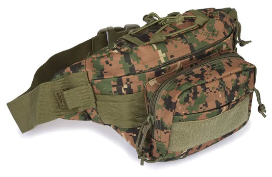 Desert 290g Belt Bag Camouflage Dark Green - Hiking Backpack 