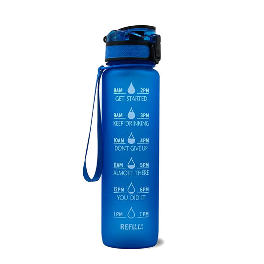 Discovery 1000ml Water Bottle Blue - Hiking Backpack 