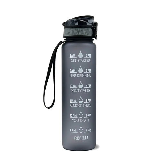 Discovery 1000ml Water Bottle Gray - Hiking Backpack 
