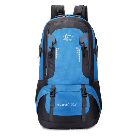 Huwai 60L Hiking Backpack Blue 1