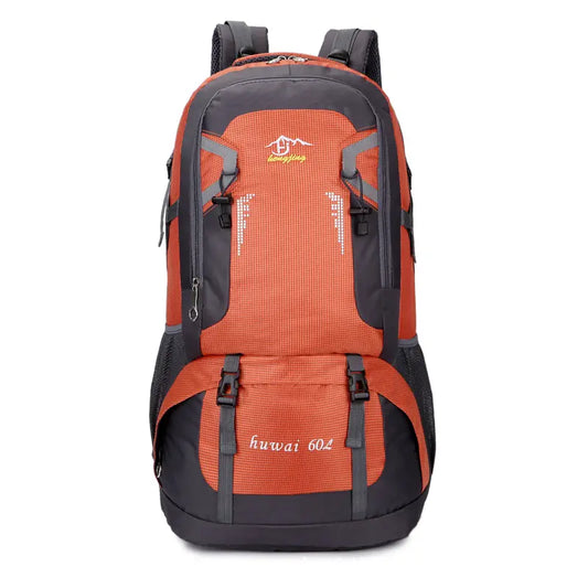 Huwai 60L Hiking Backpack Orange 1