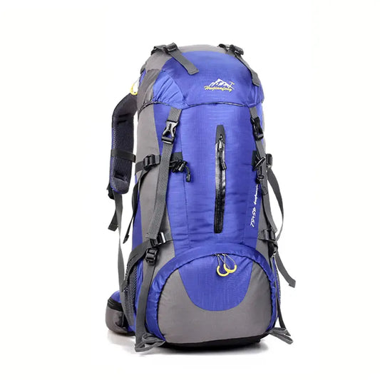 Huwaijf 50L Hiking Backpack Blue 1