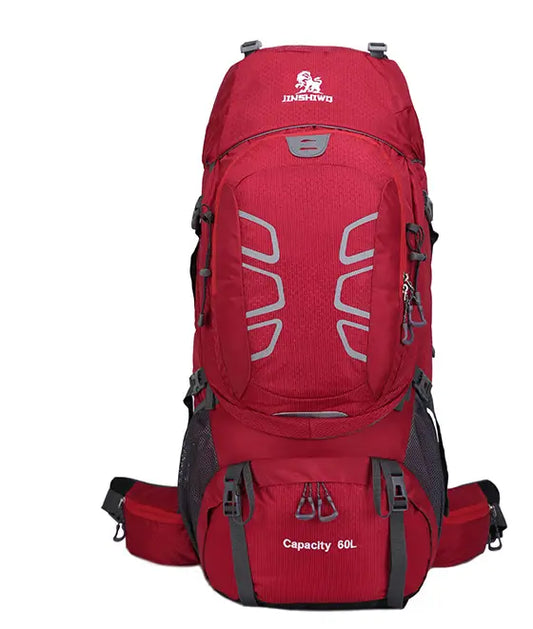 Jinshiwo 60L Hiking Backpack Red 1