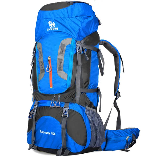 Jinshiwo 80L Hiking Backpack Blue 1