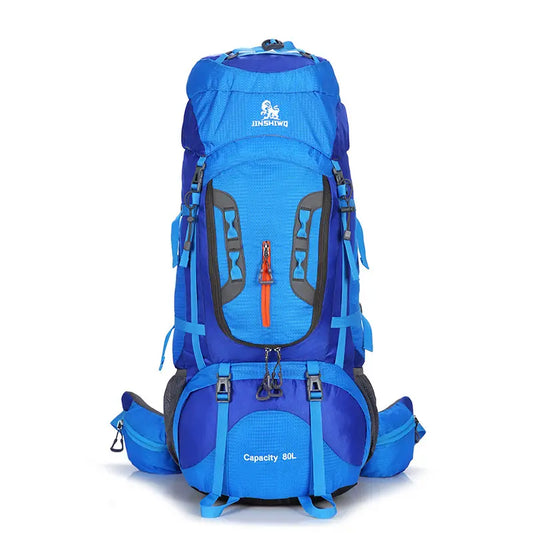 Jinshiwo 80L Hiking Backpack Light Blue 1
