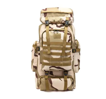 Liplasting 70L Hiking backpack Camouflage Light Brown 1