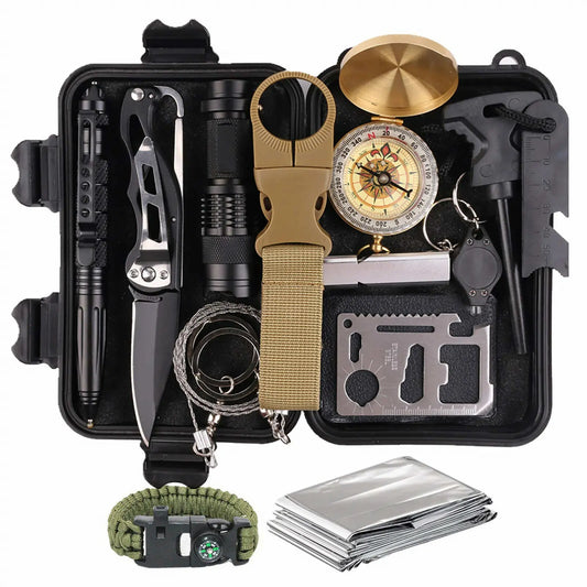 Mini Survival Kit 500g Black - Hiking Backpack 
