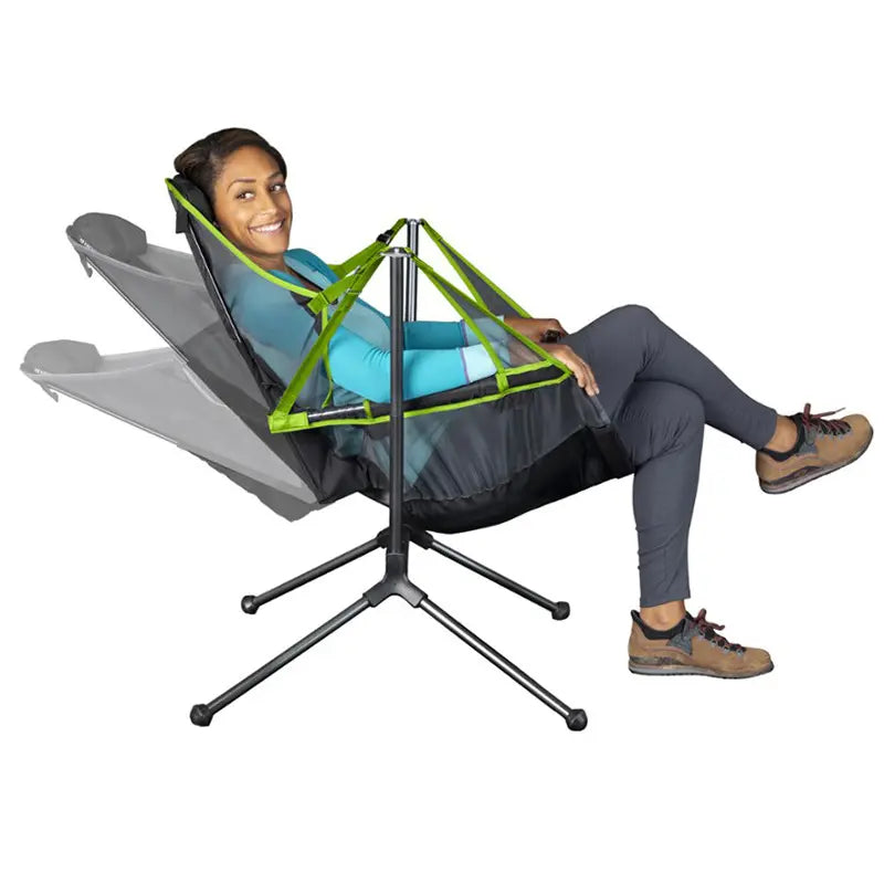 Nemo Stargaze Recliner 3300g Folding Chair Green - Hiking Backpack 