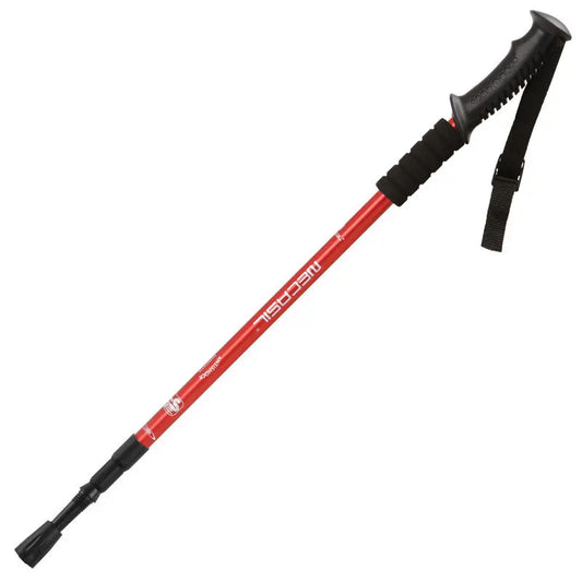 Secasil 65-135cm Walking Stick Red - Hiking Backpack 