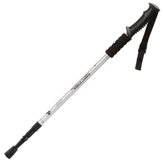 Secasil 65-135cm Walking Stick Silver - Hiking Backpack 