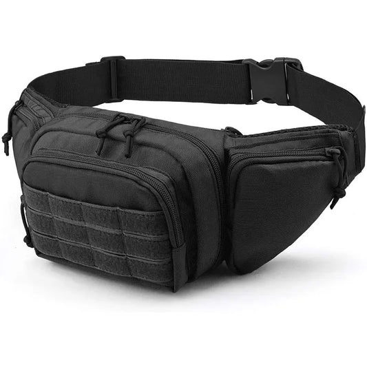 Tactical 370g Belt Bag Black - Hiking Backpack 