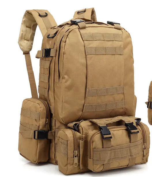 Tactical 50L Backpack Brown 1