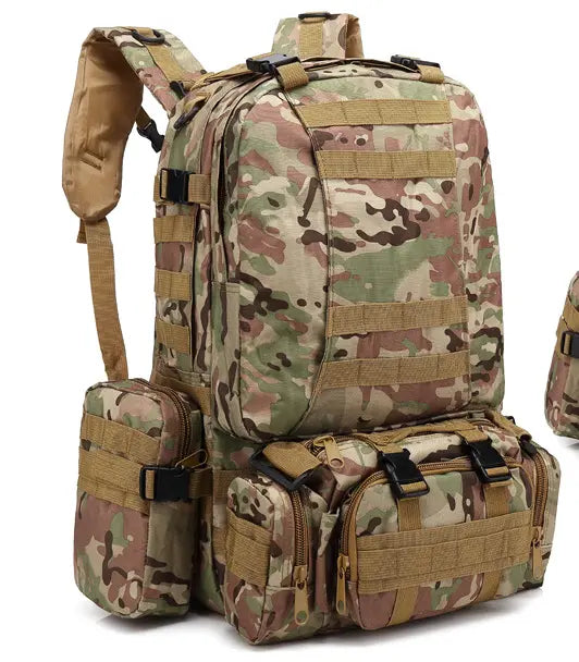 Tactical 50L Backpack Camouflage Brown 1