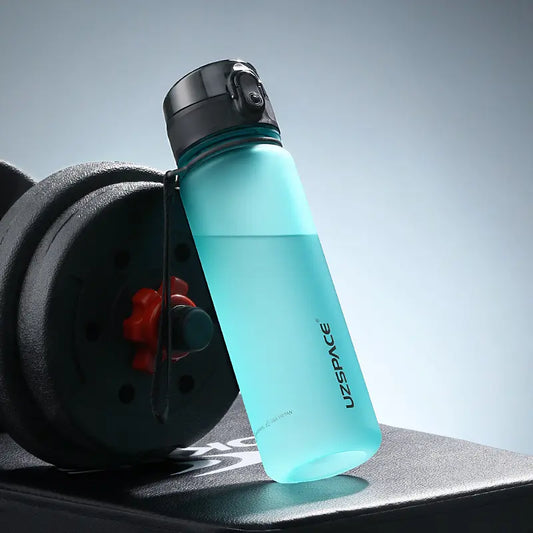 Uzspace 500-1000ml Water Bottle Light Blue - Hiking Backpack 
