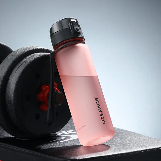 Uzspace 500-1000ml Water Bottle Pink - Hiking Backpack 