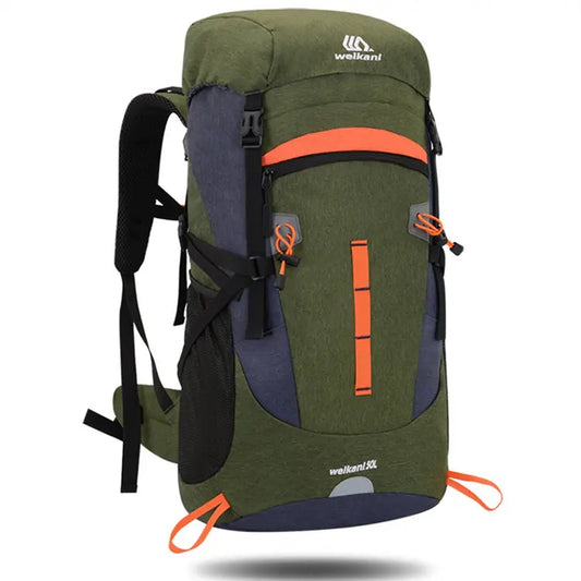 Weikani 50L Hiking Backpack Green 1