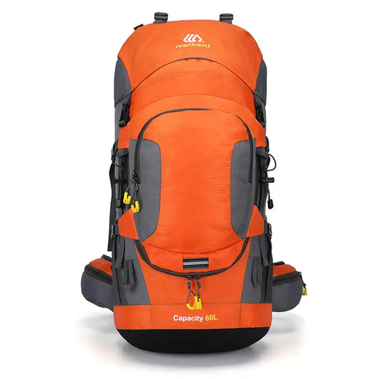 Weikani 60L Hiking Backpack Orange 1