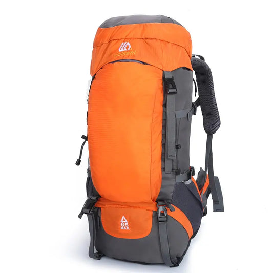 Weikani 65L Hiking Backpack Orange 1